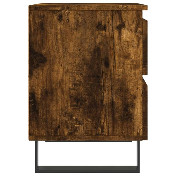 Berkfield Bedside Cabinet Smoked Oak 40x35x50 cm Engineered Wood