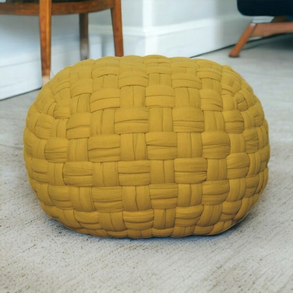 Artisan Furniture Mustard Tube Pouffe