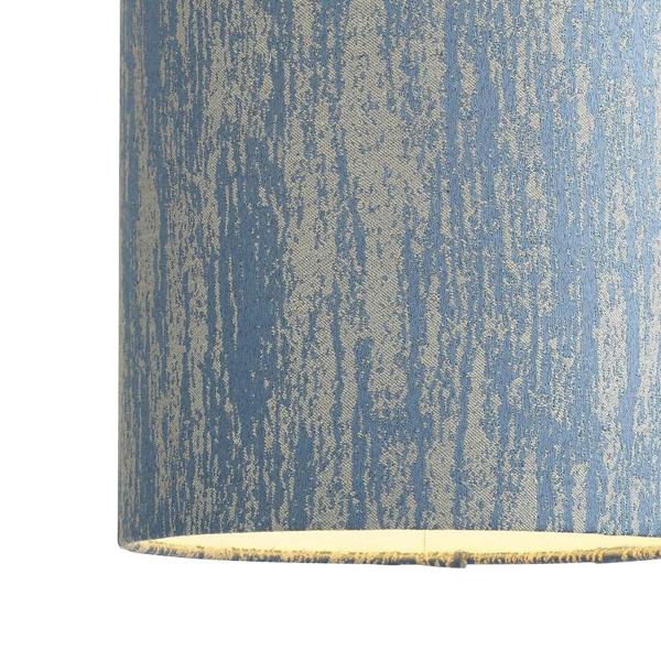 Pagazzi Lighting Canterbury 22cm Blue Jacquard shade