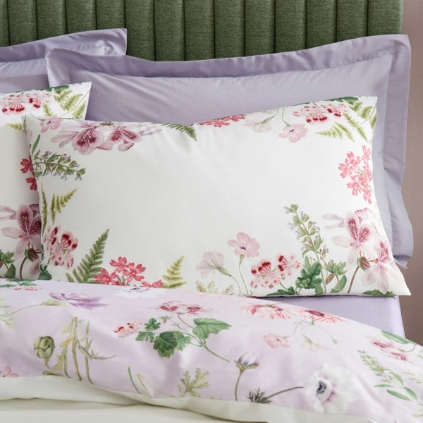 RHS Serenity Garden Reversible 200 Thread Count Cotton Duvet Cover Set