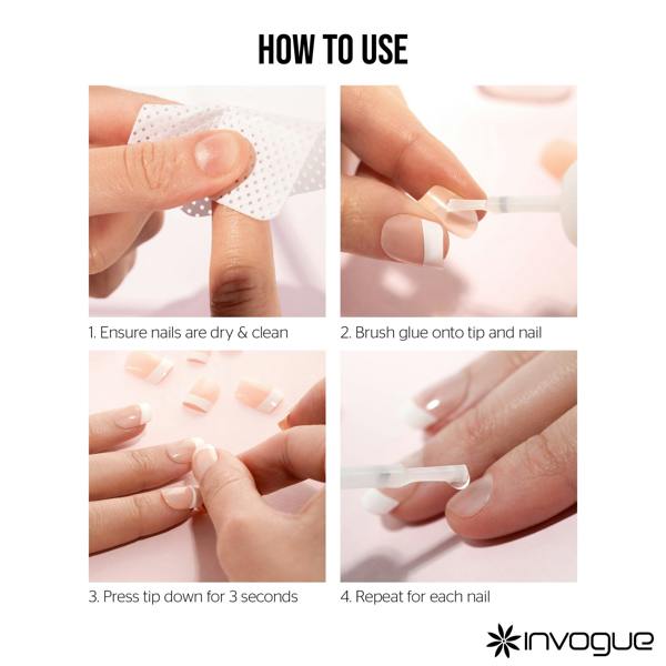 Invogue Brush on Nail Glue 10 ml