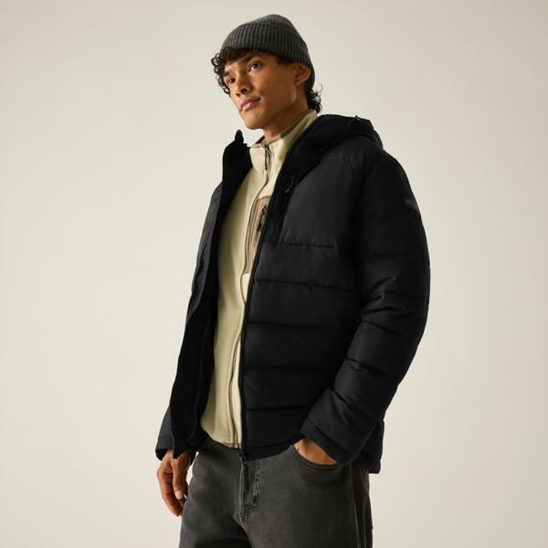 Regatta Mens Frankie Padded Jacket - Black/Iron