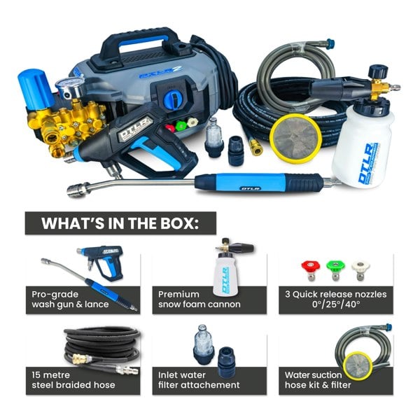 Equip2clean Kiam® DTLR 2 Pro® Electric Pressure Washer 160 Bar 10 LPM