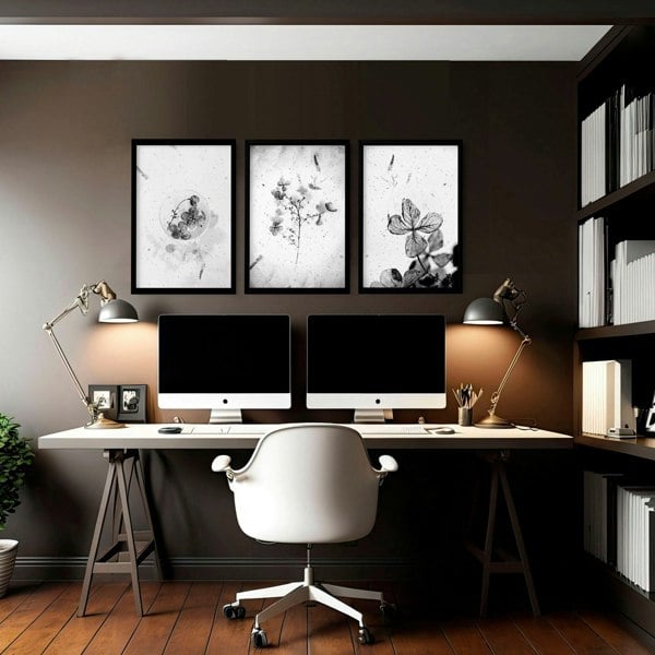 Wall decor for office | set of 3 framed wall art