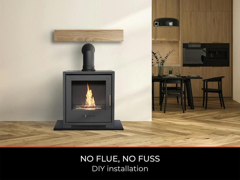 OKO S3 Bio Ethanol Stove in Charcoal Grey