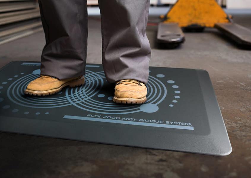 Floortex AFS-TEX® 2000 Grey Active Anti-Fatigue Mat - 50 x 80cm