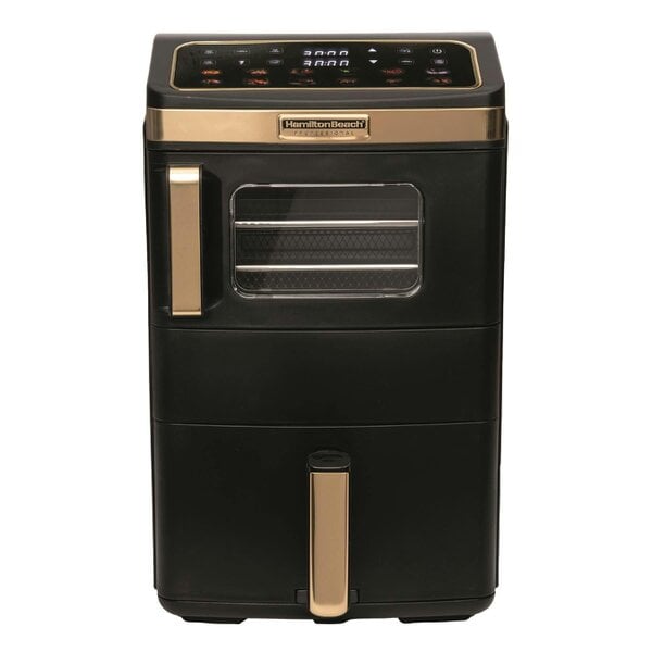 Hamilton Beach Professional DualStack 14.5L Air Fryer Oven - Black & Brushed Brass