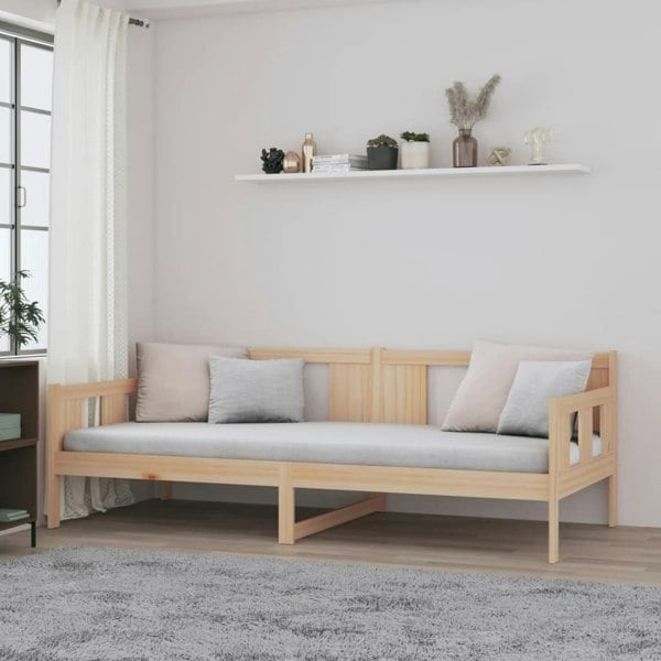 Berkfield Day Bed Solid Wood Pine 90x200 cm