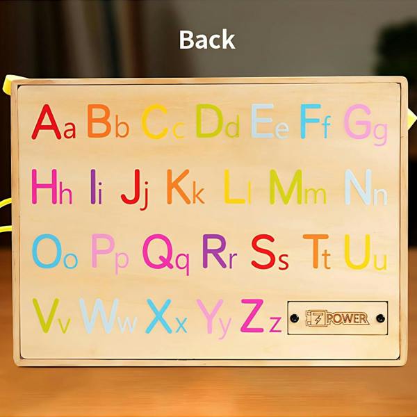 Dyzi Baby Car Driving Steering Wheel Switch - Wooden Montessori Busy Board - Preschool Learning Toy for Kids