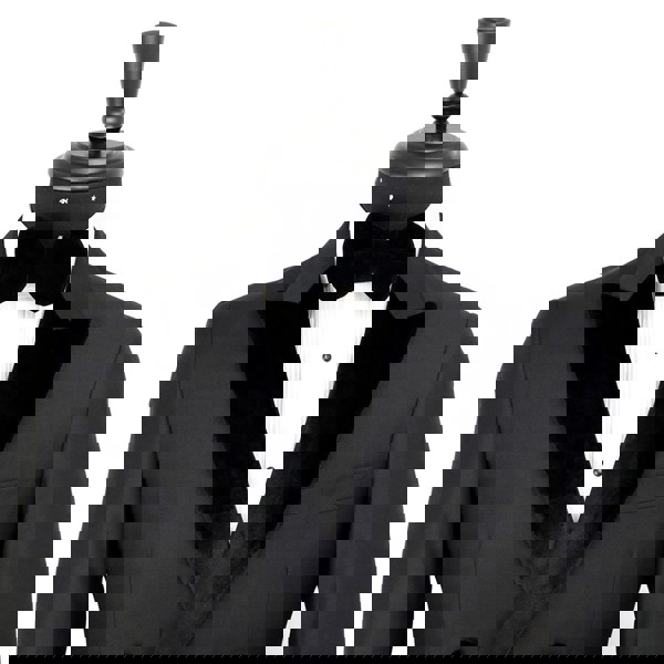 David WeJ Alfredo Dress Double Breasted Velvet Peak Lapel Tuxedo - Black