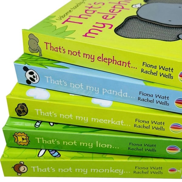 That's Not My Zoo Collection: Panda & Friends 5 Book Set (Elephant, Panda, Meerkat, Lion, Monkey)