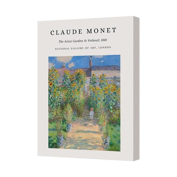 Benjamin Tate Design Claude Monet The Artist Garden At Vetheuil 1881 Canvas Print