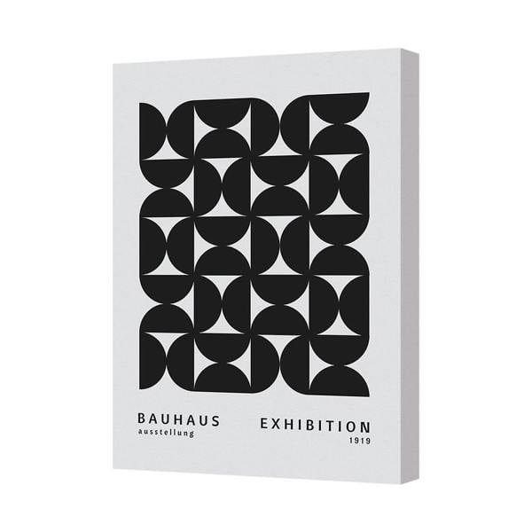 Benjamin Tate Design Bauhaus Exhibition 1919 Poster Canvas Print Modern Geometric Art