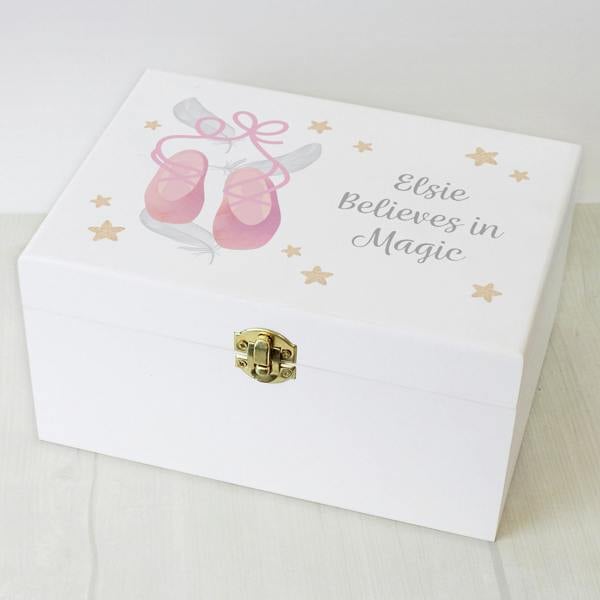 Abode Home & Gifts Personalised Ballet Wooden Keepsake Box