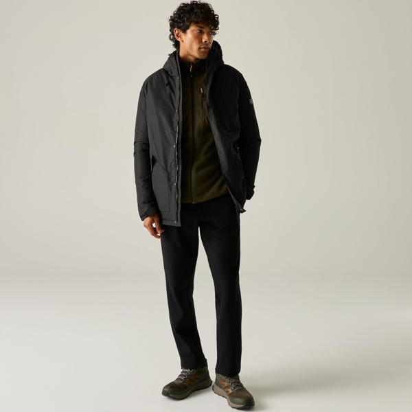 Regatta Mens Slyvan Insulated Waterproof Jacket - Black