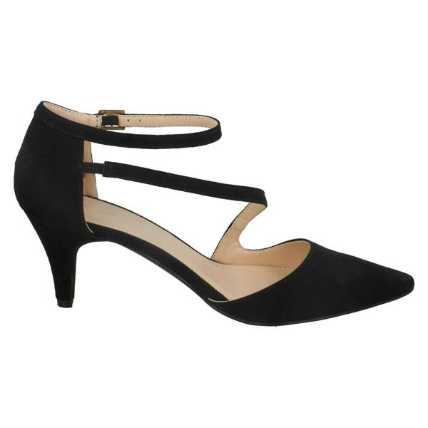 Anne Michelle Ladies Anne Michelle Mid Heel Strap Court Shoes F9960