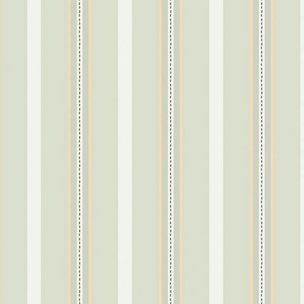 Cath Kidston Stitched Stripe Sage Wallpaper