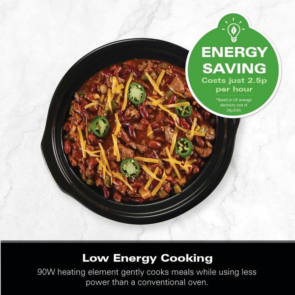 Hamilton Beach The Mighty Mini 1.8L Slow Cooker - Black