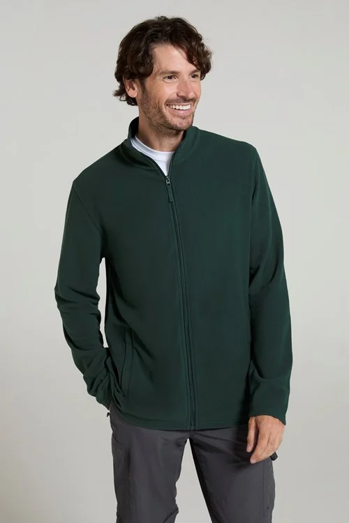 Mountain Warehouse Mens Camber Fleece Jacket - Dark Green