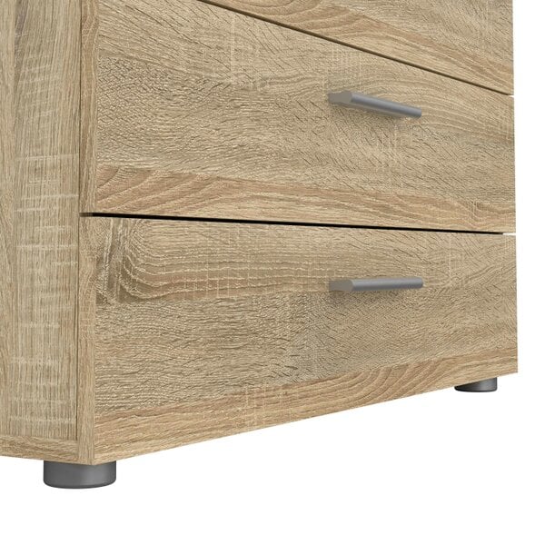 Wyld Haus Daejeon Natural Oak Effect Wood Chest 4 Drawers