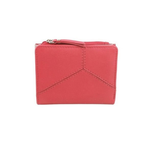 Eastern Counties Leather Kiri Leather Purse - Watermelon/Ivory