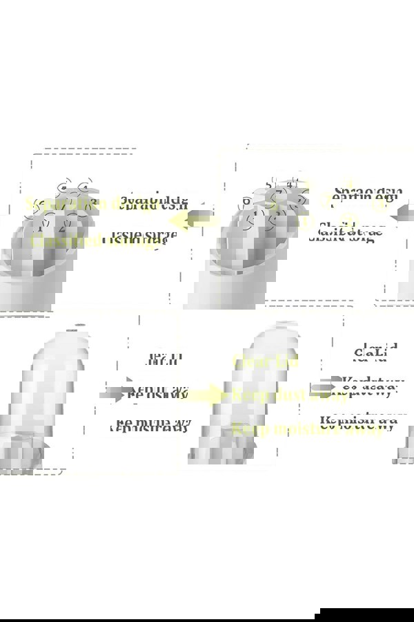 Living and Home Makeup Brush Holder Organizer with Lid