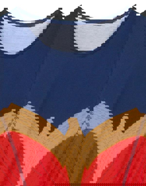 DC Comics Womens Blue Logo Sleeveless Skater Dress