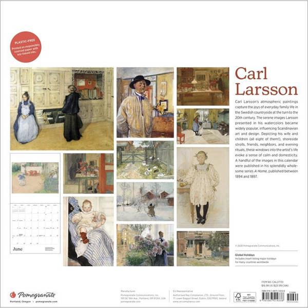 Carl Larsson Calendar 2027, Wall Calendars, Month To View, Art, Gift