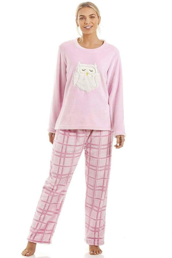 Womens Supersoft Warm Fleece Character Pyjama Sets