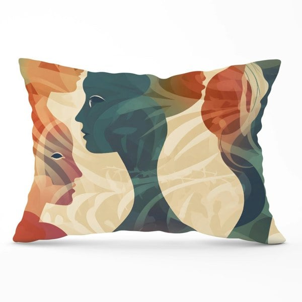 Warren Reed Coloured Silhouette Cushions