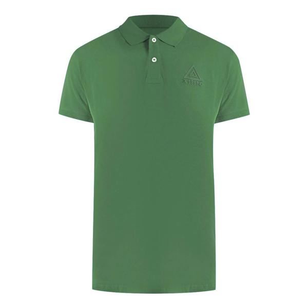Iceberg Ice Iceberg Triangle Logo Military Green Polo Shirt
