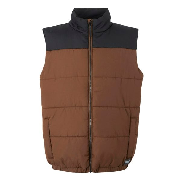 Regatta Mens Hawfinch Baffled Gilet - Dark Brown/Black