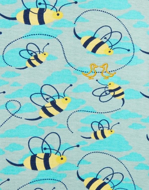 Luca and Rosa Busy Bees Jersey Unisex Pyjamas