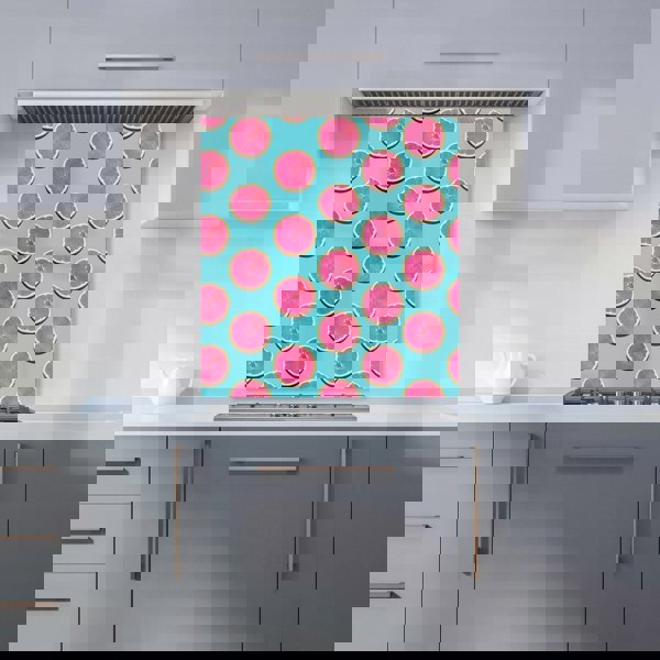 Warren Reed - Designer Fruity Pattern Of Pink Grapefruit Kitchen Splashback