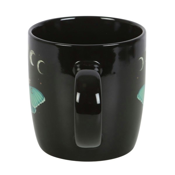 Something Different Luna Moth Mug - Black/Green