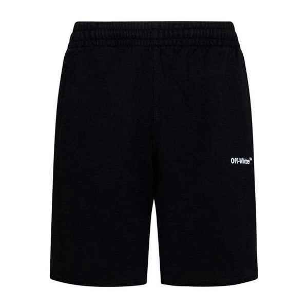 Off-White Unisex Adult Sweat Shorts - Black