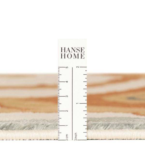 Hanse Home fabric swatch with a ruler for measurement on a white background