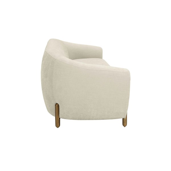 Furniture Edit Lina Cream Textured Linen Sofa