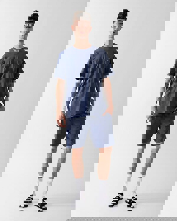 BOSS Orange Mix&Match Mens Stretch-Cotton Loungewear T-Shirt with Embroidered Logo - Navy 412