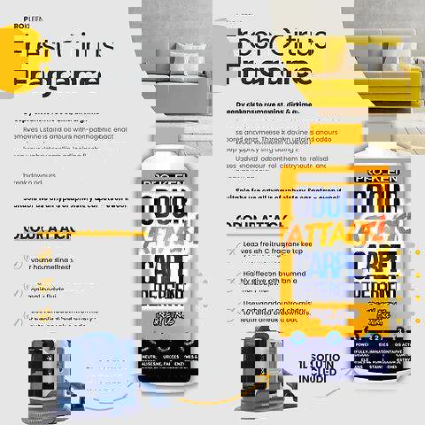 ProKleen Spot Cleaner Carpet Washer 1.8L Tank 5 Attachments 650W and 1L Citrus Carpet Shampoo