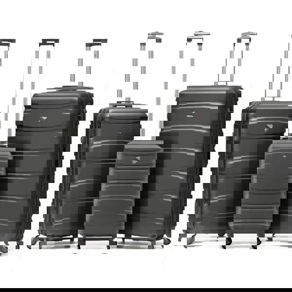 Flight Knight 55x40x20cm Cabin Carry On Luggage with Medium Case and Large Size Check-in Hold Suitcase