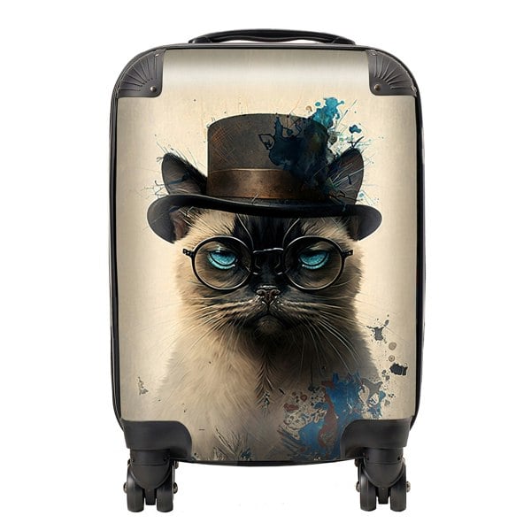 Warren Reed Siamese Cat Splashart Suitcase