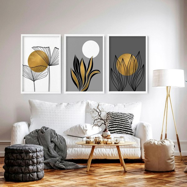 Pictures for the hallway | set of 3 framed wall art prints