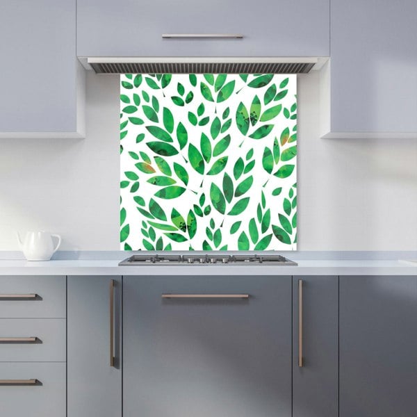 Warren Reed - Designer Watercolor Abstract Leaves Kitchen Splashback
