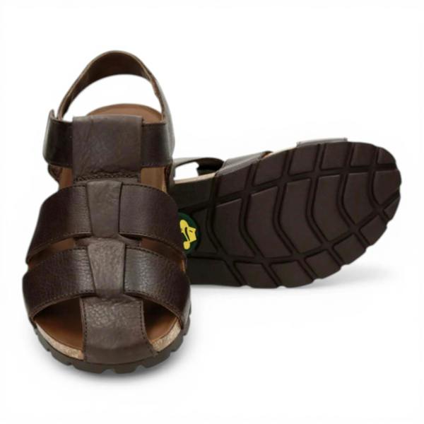 Panama Jack Stanley C1 - Men's Waterproof Bark Brown Leather Sandals