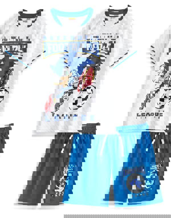 Sonic the Hedgehog Boys White Greenhill League Football Kit