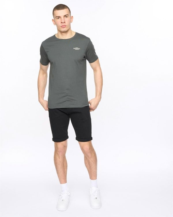 Crosshatch Sinwood Chino Shorts Black