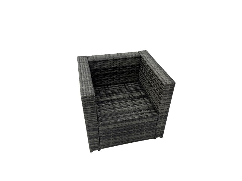 Fimous 8 seater Height Adjustable Rising Lifting Table Corner Sofa Set Rattan Garden Furniture Dining Set with Side Table Dark Grey Mixed