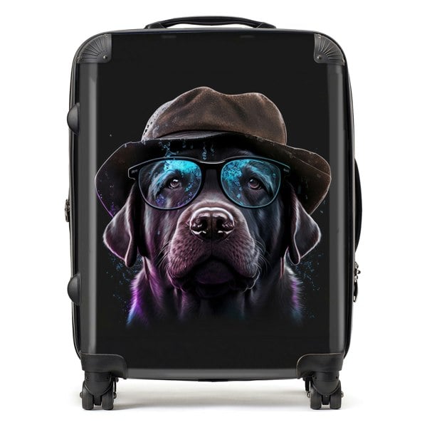 Warren Reed Labrador Retriever Dog Splashart Suitcase