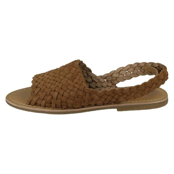 Leather Collection Ladies Leather Collection Slingback Sandals F00214